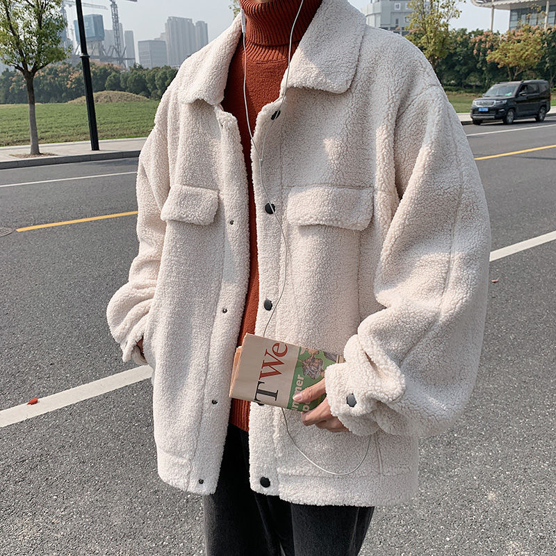 2021 New Winter Thick Lamb Fur Jacket Men's Warm Fashion Retro Casual Men Parka Wild Loose Korean Short Coat Mens Clothes M-2xl F78a, Camel
2021 New Winter Thick Lamb Fur Jacket Men's Warm Fashion Retro Casual Men Parka Wild Loose Korean Short Coat Mens Clothes M-2xl F78a, Camel