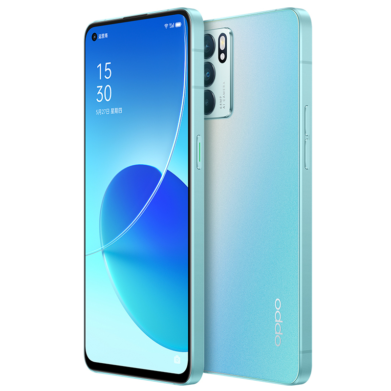 Original Oppo Reno 6 5G Mobile Phone 12GB RAM 256GB ROM MTK Dimensity 900 Octa Core 64.0MP OTG Android 6.43 inch AMOLED Full Screen Fingerprint ID Fac