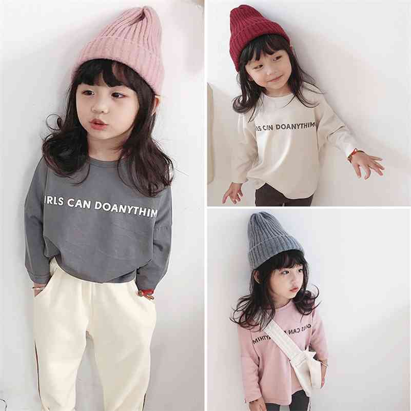Autumn korean style baby girls cotton letters printed fashion T shirts kids loose casual Tees children base clothes tops 210708, Beige
Autumn korean style baby girls cotton letters printed fashion T shirts kids loose casual Tees children base clothes tops 210708, Beige