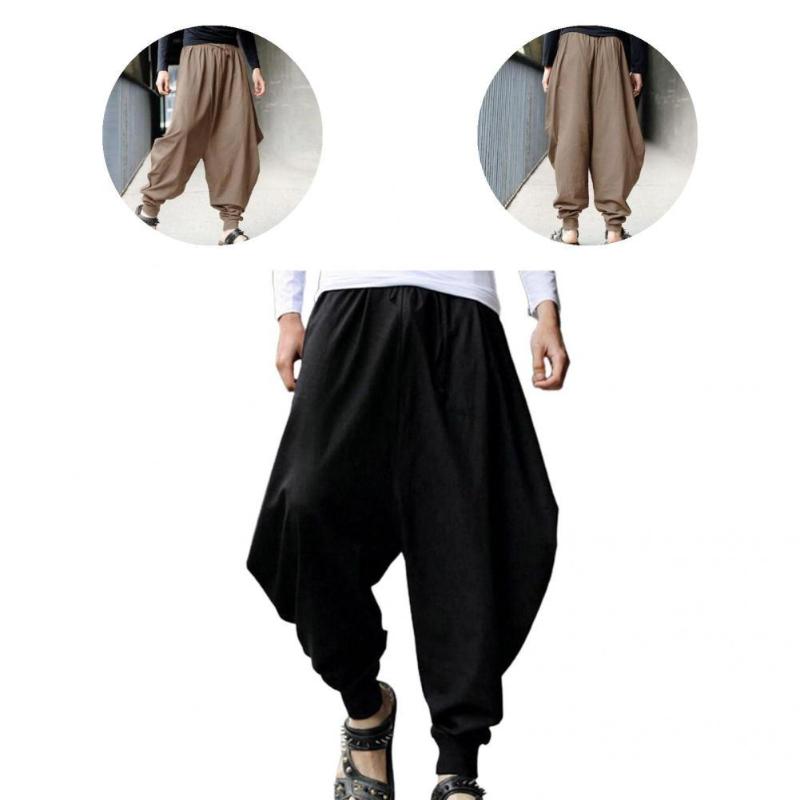Men's Pants Simple Oversize Loose Shrinkable Cuffs Sweatpants Mid Waist Men Harem, Black
Men's Pants Simple Oversize Loose Shrinkable Cuffs Sweatpants Mid Waist Men Harem, Black