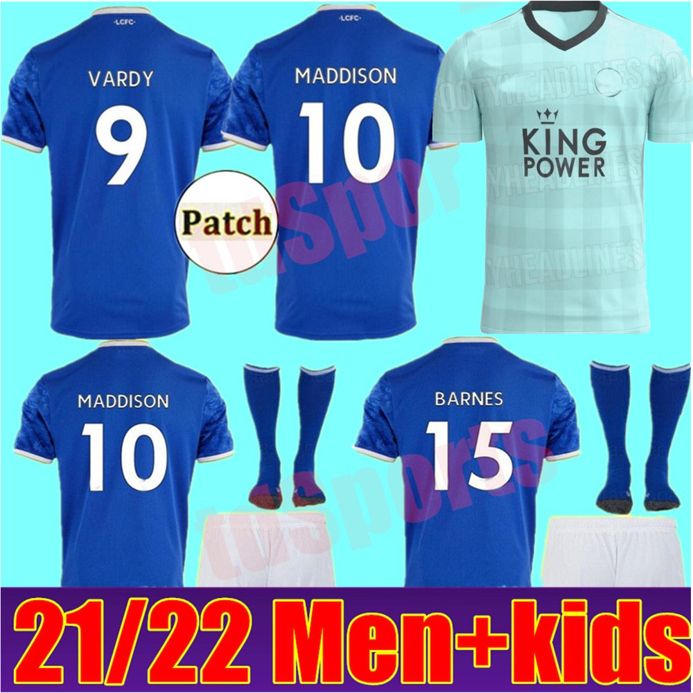 2021 2022 VARDY Leicester soccer jersey 21 22 CITY MAGUIRE MADDISON TIELEMANS NDIDI camiseta de futbol Thailand football shirt men + kids kit sets, Home