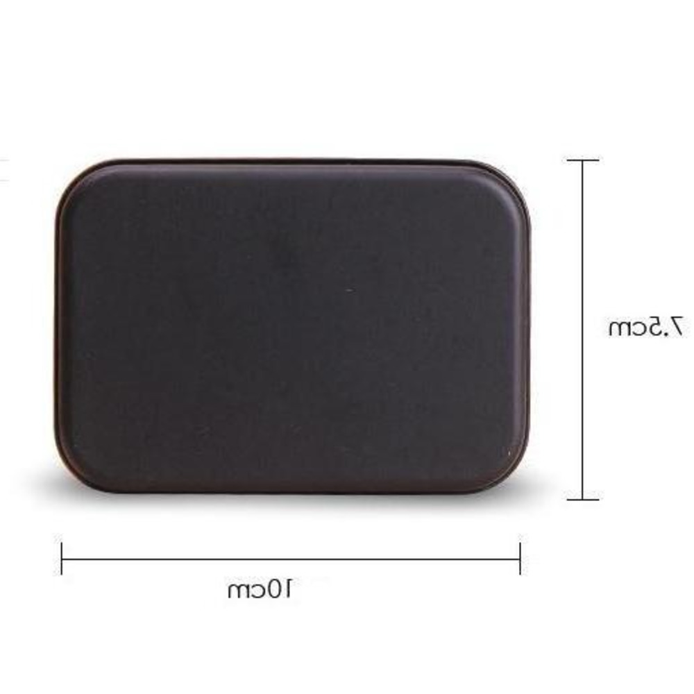 Mini Black Tin Box Small Empty Metal Storage Box Case Organizer For Money Coin Candy Keys Playing Card Gift Box Wholesale