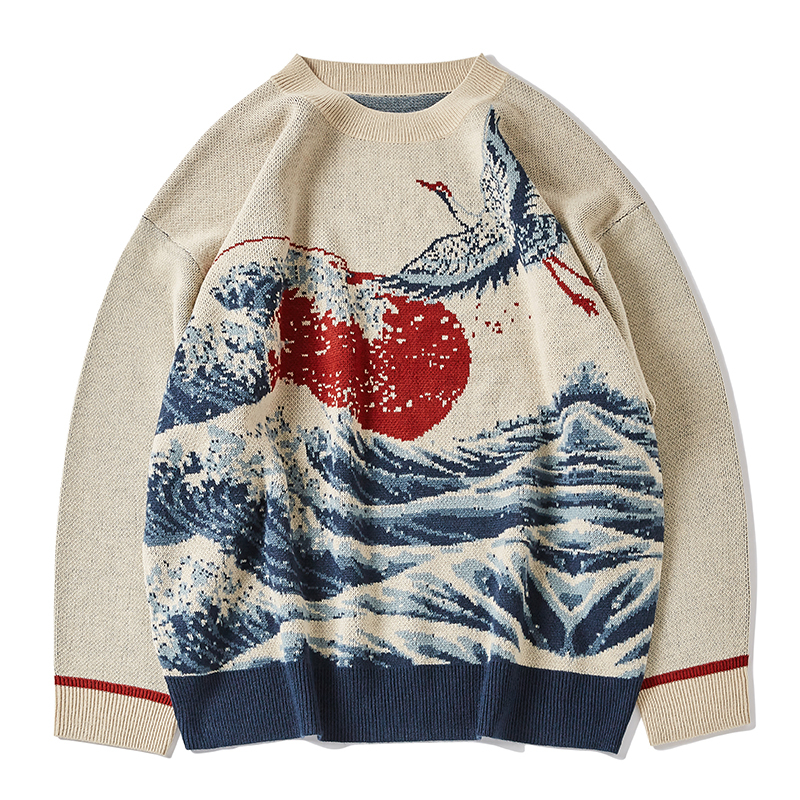 2021 Harajuku Ukiyoe Men Sweater Japanese Style Hip Hop Streetwear Oversize Pullover O-neck Autumn New Women Man Sweasters Vqak, Black
2021 Harajuku Ukiyoe Men Sweater Japanese Style Hip Hop Streetwear Oversize Pullover O-neck Autumn New Women Man Sweasters Vqak, Black