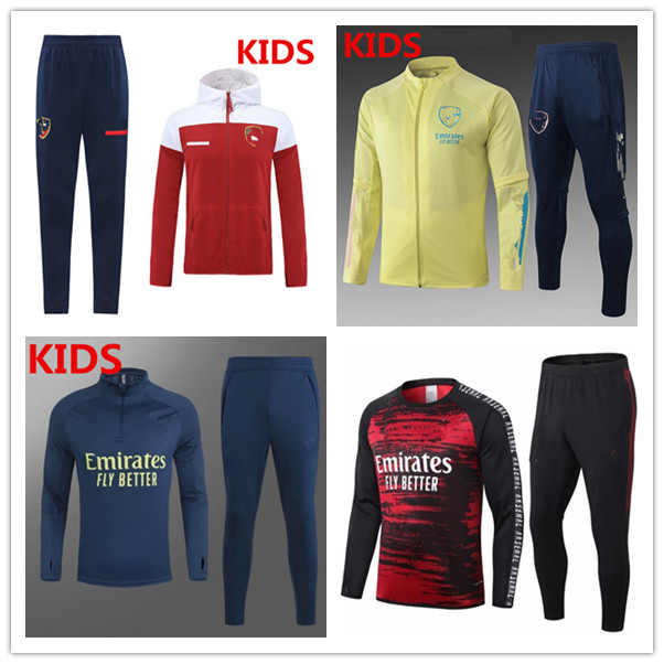 kids 20/21 soccer tarcksuit football jacket 2020 2021 Camiseta de futbol boy maillot de foot soccer training suit