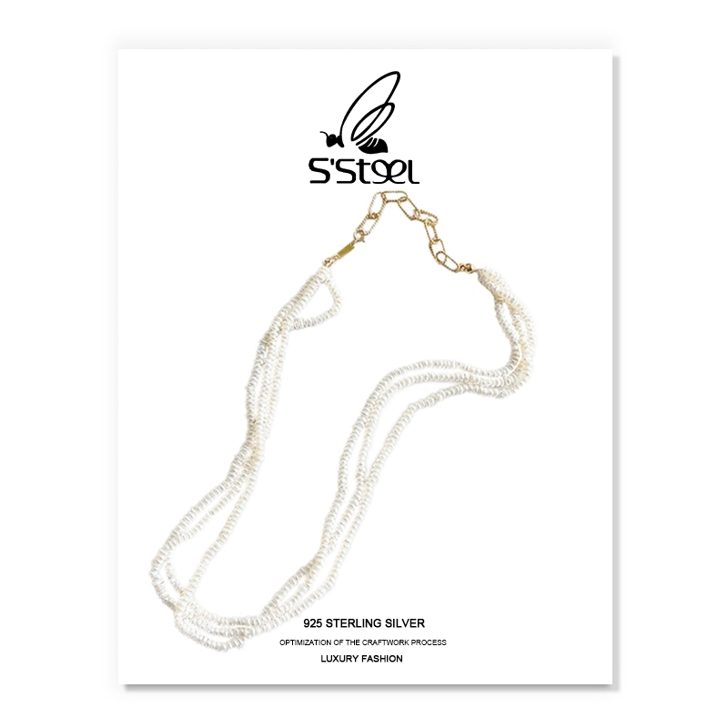 S'STEEL Luxury Necklaces For Women 925 Sterling Silver Three-layer Freshwater Pearl Necklace Joyas De Plata 925 Mujer Jewellery
S'STEEL Luxury Necklaces For Women 925 Sterling Silver Three-layer Freshwater Pearl Necklace Joyas De Plata 925 Mujer Jewellery