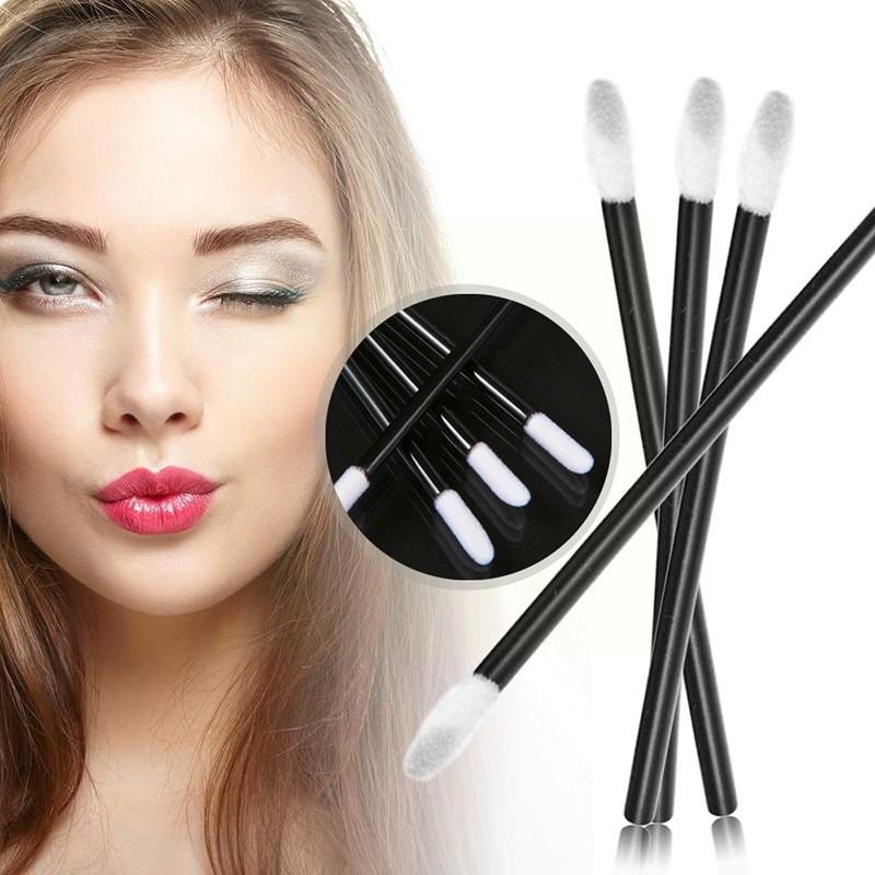 Makeup Brushes 50pcs/set Disposable Lip Lipstick Gloss Portable Tool Wands Beauty Wholesale Applicator Tools Kits Cosme Q9L3