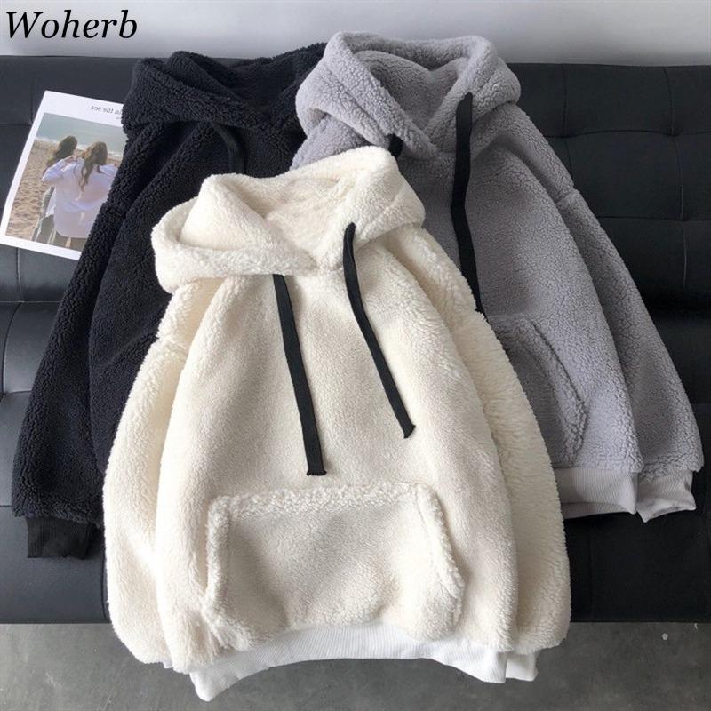 Women's Hoodies & Sweatshirts Woherb Lambswool Solid Sweatshirt Autumn Winter Clothes Women Sweet Warm Soft Hooded Long Sleeve Casual Top Su, Gray
Women's Hoodies & Sweatshirts Woherb Lambswool Solid Sweatshirt Autumn Winter Clothes Women Sweet Warm Soft Hooded Long Sleeve Casual Top Su, Gray