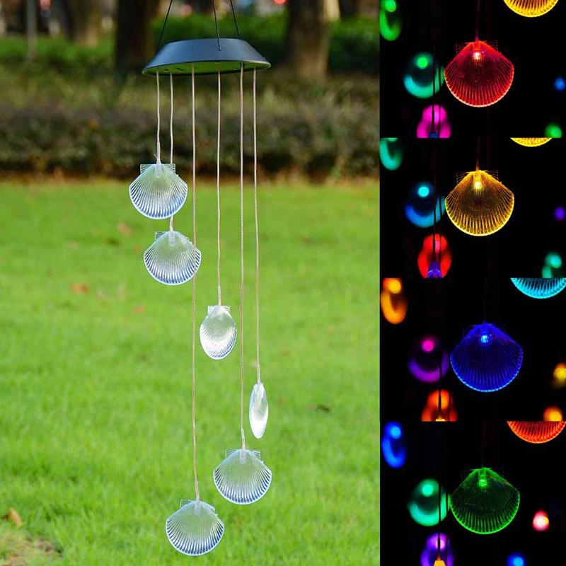 Energy Efficient Solar Color Changing LED shell Wind Chimes Balcony Child Room Decor Garden Hanging Light Lamp Decoration
Energy Efficient Solar Color Changing LED shell Wind Chimes Balcony Child Room Decor Garden Hanging Light Lamp Decoration