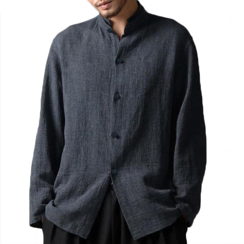 2021 Men's Cotton Shirts Warm Sale of Chinese Style Long Goal Occasional Blusa Do Vintage Loose Social Masculine Tops Size 5xl Gu9h, Black
2021 Men's Cotton Shirts Warm Sale of Chinese Style Long Goal Occasional Blusa Do Vintage Loose Social Masculine Tops Size 5xl Gu9h, Black