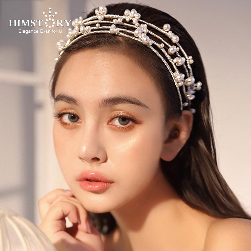 Hair Clips & Barrettes HIMSTORY White Pearl Bridal Hairbands Multi-layer Wedding Crown Headband For Bride Jewelry Accessories
Hair Clips & Barrettes HIMSTORY White Pearl Bridal Hairbands Multi-layer Wedding Crown Headband For Bride Jewelry Accessories