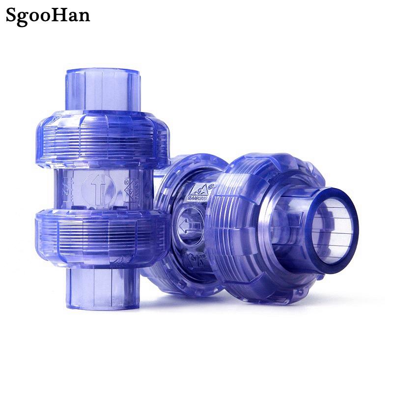 20mm~63mm UPVC Check Valve Transparent Pipe Adapter Fittings Garden Irrigation System Aquarium Fish Tank Non Return Connector
20mm~63mm UPVC Check Valve Transparent Pipe Adapter Fittings Garden Irrigation System Aquarium Fish Tank Non Return Connector