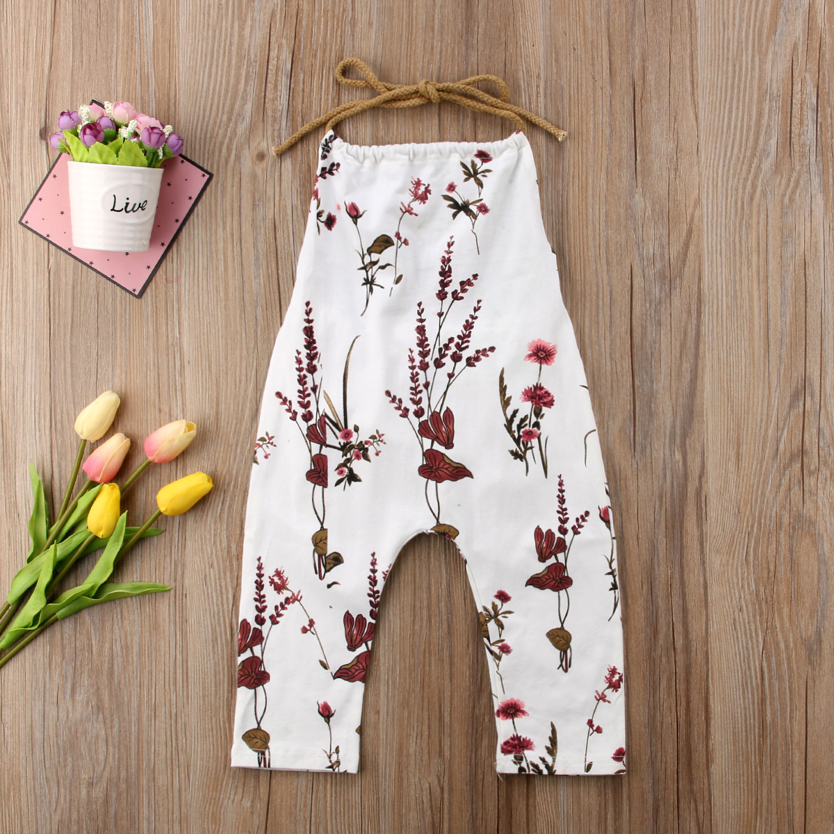 New Summer Baby Girls Halter Floral Rompers Backless Kids Girl Sleevless Strap Romper Jumpsuit Child Casual Outfit 6M-5T, White
New Summer Baby Girls Halter Floral Rompers Backless Kids Girl Sleevless Strap Romper Jumpsuit Child Casual Outfit 6M-5T, White