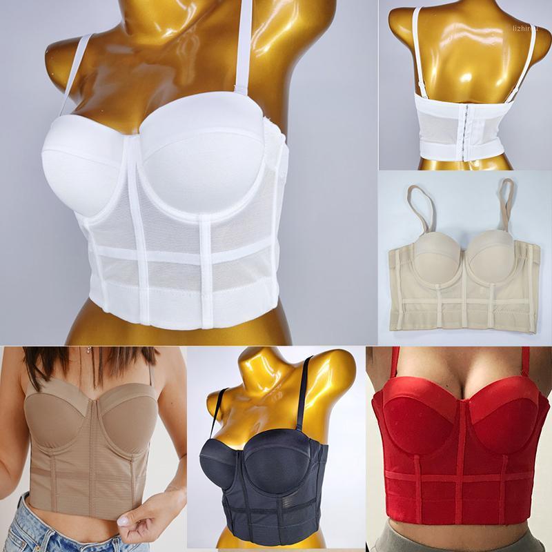Fashion Double Layer Net Thin Slim Cloth Push Up Women's Tight Bra Nightclub PARTY SEXY Cut Top Vest Open Navel Bustiers & Corsets, White
Fashion Double Layer Net Thin Slim Cloth Push Up Women's Tight Bra Nightclub PARTY SEXY Cut Top Vest Open Navel Bustiers & Corsets, White