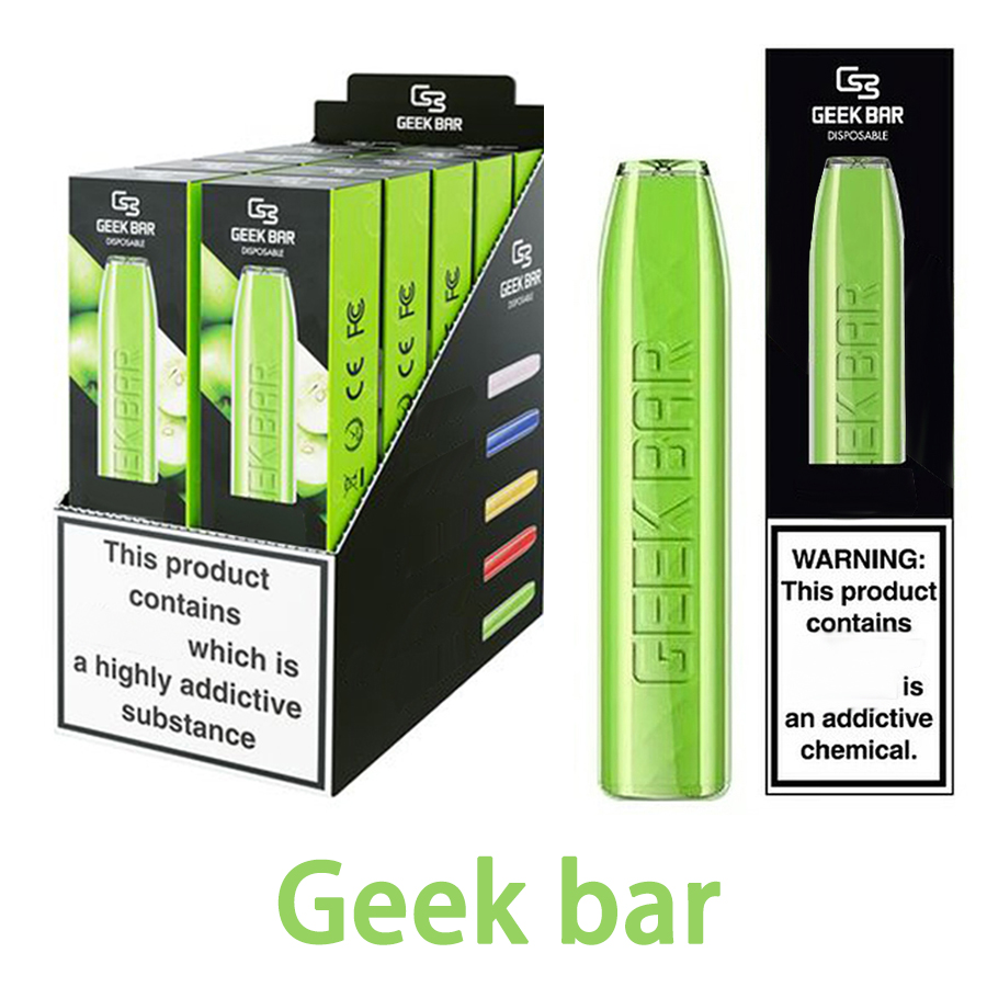 GEEK BAR Disposable E cigarettes 575 Puffs Vape Pen 2.4ml Prefilled pods Cartridge 500mAh Battery Starter Kit 0268250
GEEK BAR Disposable E cigarettes 575 Puffs Vape Pen 2.4ml Prefilled pods Cartridge 500mAh Battery Starter Kit 0268250