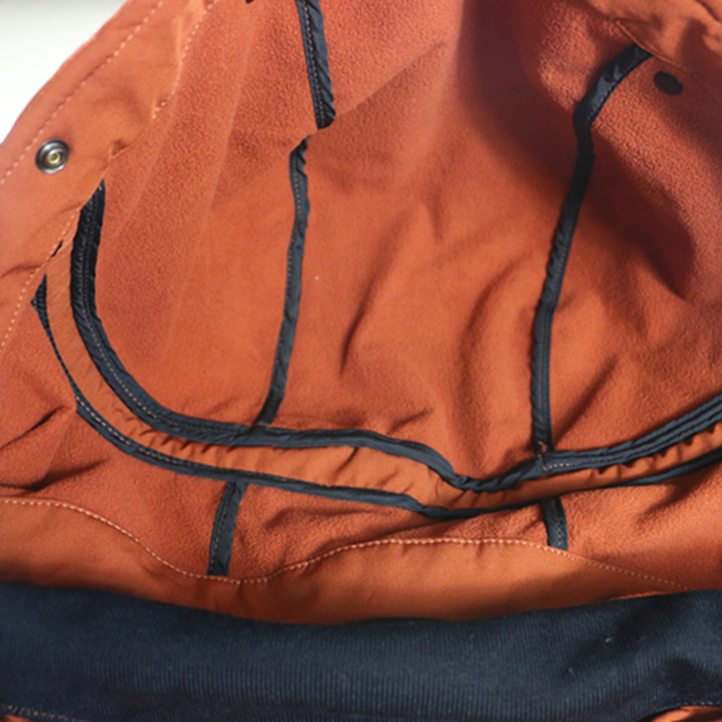 Spring and Autumn Loose Plush and Thick Windbreaker High Quality Men's Jacket with Glasses Cap Hat Detachable Soft Shell Jacket Coat