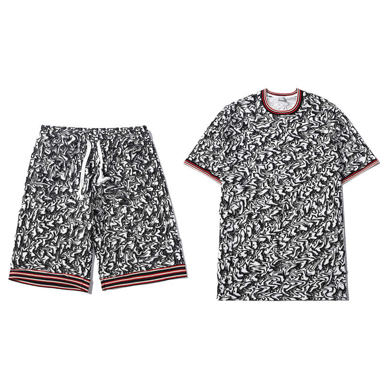 21ss Mens Tracksuits Letter Printed Short Sleeves T-shirts + Lace-up Shorts Striped Side Youth Casual Style Fashion Men Two Pieces Suits, Gray
21ss Mens Tracksuits Letter Printed Short Sleeves T-shirts + Lace-up Shorts Striped Side Youth Casual Style Fashion Men Two Pieces Suits, Gray