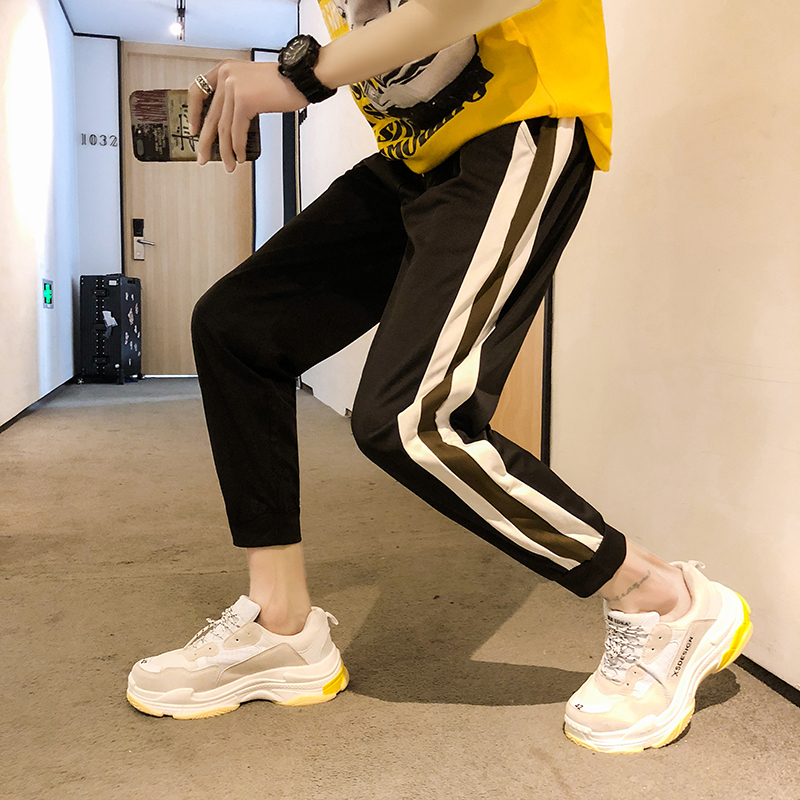 2021 New Men's Fashion Stripe Printing Casual Leisure Sports Pants Bound Feet Trousers Active Elastic Joggers Sweatpants M-2xl 8xpv, Gray
2021 New Men's Fashion Stripe Printing Casual Leisure Sports Pants Bound Feet Trousers Active Elastic Joggers Sweatpants M-2xl 8xpv, Gray