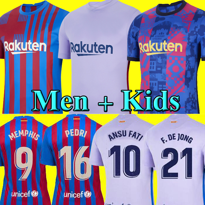 Camisetas de football MEMPHIS PEDRI Kun Aguero ronaldo Barcelona soccer jerseys BARCA FC ANSU FATI 2021 2022 GRIEZMANN F. JONG DEST kit shi, 21-22 home kids
Camisetas de football MEMPHIS PEDRI Kun Aguero ronaldo Barcelona soccer jerseys BARCA FC ANSU FATI 2021 2022 GRIEZMANN F. JONG DEST kit shi, 21-22 home kids