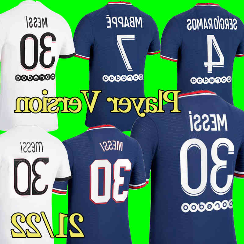 MESSI Player Version 2021 2022 Soccer Jersey #4 SRERGIO RAMOS #7 MBAPPE Soccer Shirt Home Blue ICARDI VERRATTI Away White Men Adult Football, 21/22 home ligue 1 patch
MESSI Player Version 2021 2022 Soccer Jersey #4 SRERGIO RAMOS #7 MBAPPE Soccer Shirt Home Blue ICARDI VERRATTI Away White Men Adult Football, 21/22 home ligue 1 patch