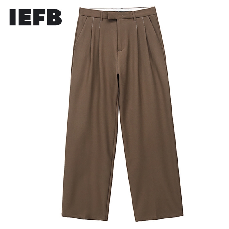 IEFB Men's Wear Spring Casual Pants Men's Fashion All-match Straight Loose Wide Leg Pants Vintage Loose 9Y1937 210707, Black
IEFB Men's Wear Spring Casual Pants Men's Fashion All-match Straight Loose Wide Leg Pants Vintage Loose 9Y1937 210707, Black