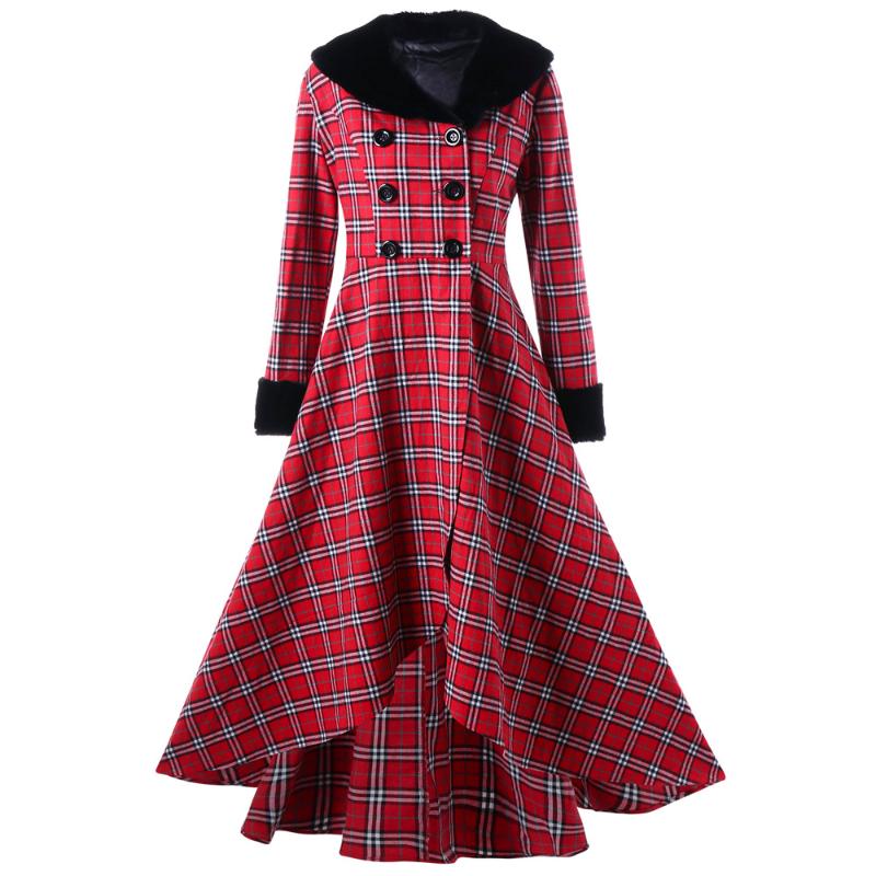 Women's Jackets Wipalo Plus Size 5XL Plaid Double Breasted Swing Winter Coat Women Ladies Tops X Long Slim Casual Button Wool Coats Outwear, Black
Women's Jackets Wipalo Plus Size 5XL Plaid Double Breasted Swing Winter Coat Women Ladies Tops X Long Slim Casual Button Wool Coats Outwear, Black