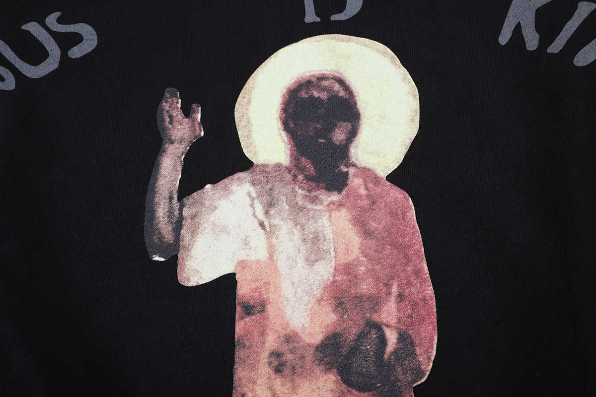 NAGRI Jesus Is King Print Sweatshirt Men Casual Long Sleeve Pullover Hoodie Hip Hop Male Fashion Tops Oversize Hoodies T200917