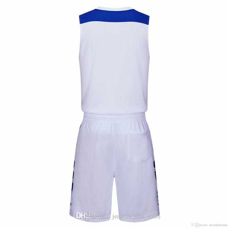 wholesale Customized men Basketball Uniforms,mens kits Sports clothes tracksuits Discount Cheap boy Basketball Sets tops With Shorts A8-18