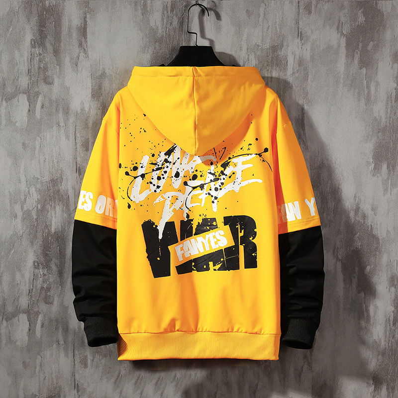 SingleRoad Oversized Mens Hoodies Men Black Graphic Patchwork Sweatshirt Hip Hop Japanese Streetwear Harajuku Hoodie Men 201127