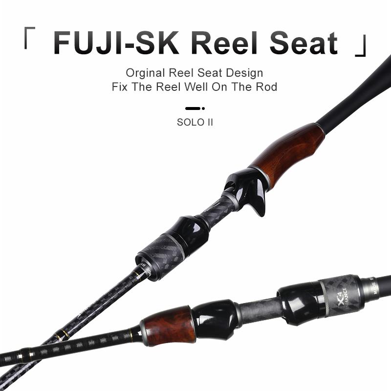 Boat Fishing Rods Kingdom Solo II FUJI Ring And SK Reel Seat Spinning Rod High Quality Wooden Handle Sea Freshwater Casting