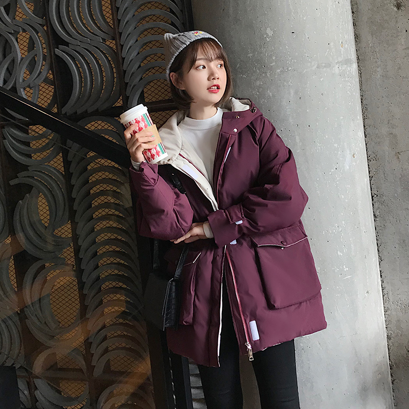 2021 New Promotional price tooling down clothing female long coat student Korean of cotton jacket M7RG, Purple
2021 New Promotional price tooling down clothing female long coat student Korean of cotton jacket M7RG, Purple