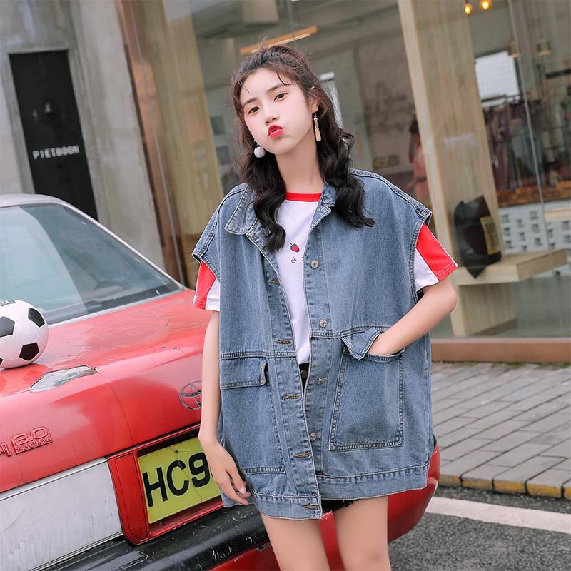 Women's Vests SuperAen Work Clothes Retro Denim Jacket Loose 2021 Autumn Casual Sleeveless Vest, Black;white
Women's Vests SuperAen Work Clothes Retro Denim Jacket Loose 2021 Autumn Casual Sleeveless Vest, Black;white