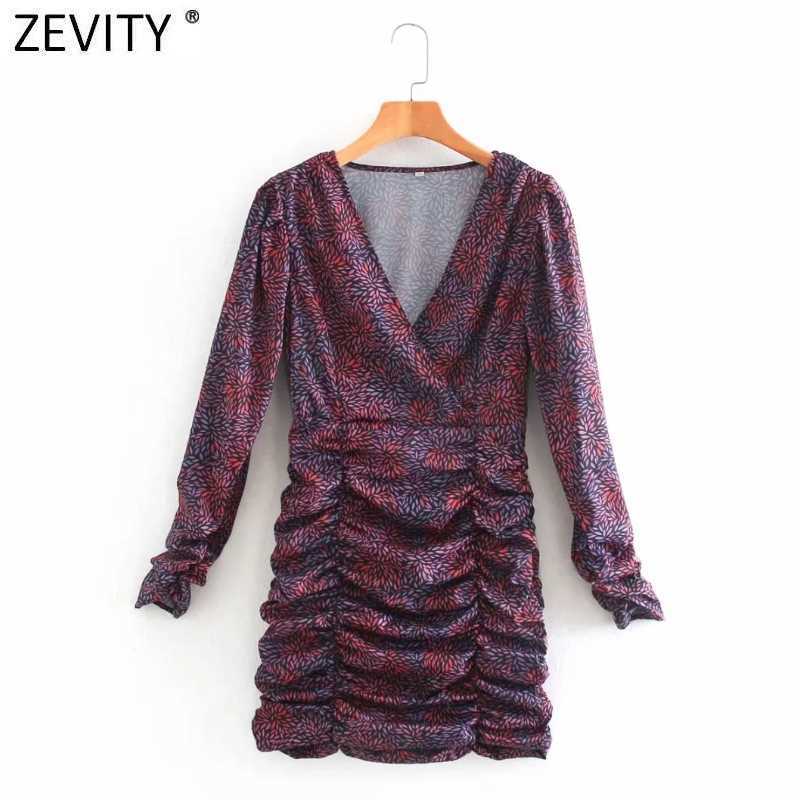 Zevity Women Vintage V Neck Digital Print Pleated Slim Mini Dress Femme Three Quarter Sleeve Side Zipper Chic Vestido DS4846 210603, As pic ds4846ld
Zevity Women Vintage V Neck Digital Print Pleated Slim Mini Dress Femme Three Quarter Sleeve Side Zipper Chic Vestido DS4846 210603, As pic ds4846ld