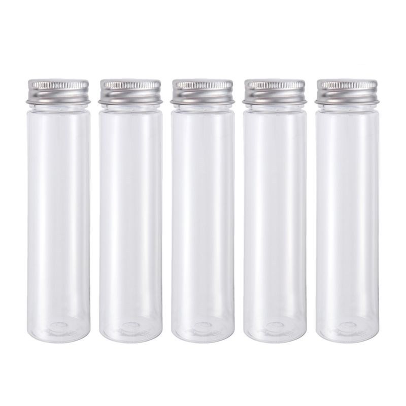 110ml Clear Plastic Test Tubes with Screw Caps, Cookie Nuts Bottle Containers for Party Favors Science Experiment Home Décor
110ml Clear Plastic Test Tubes with Screw Caps, Cookie Nuts Bottle Containers for Party Favors Science Experiment Home Décor