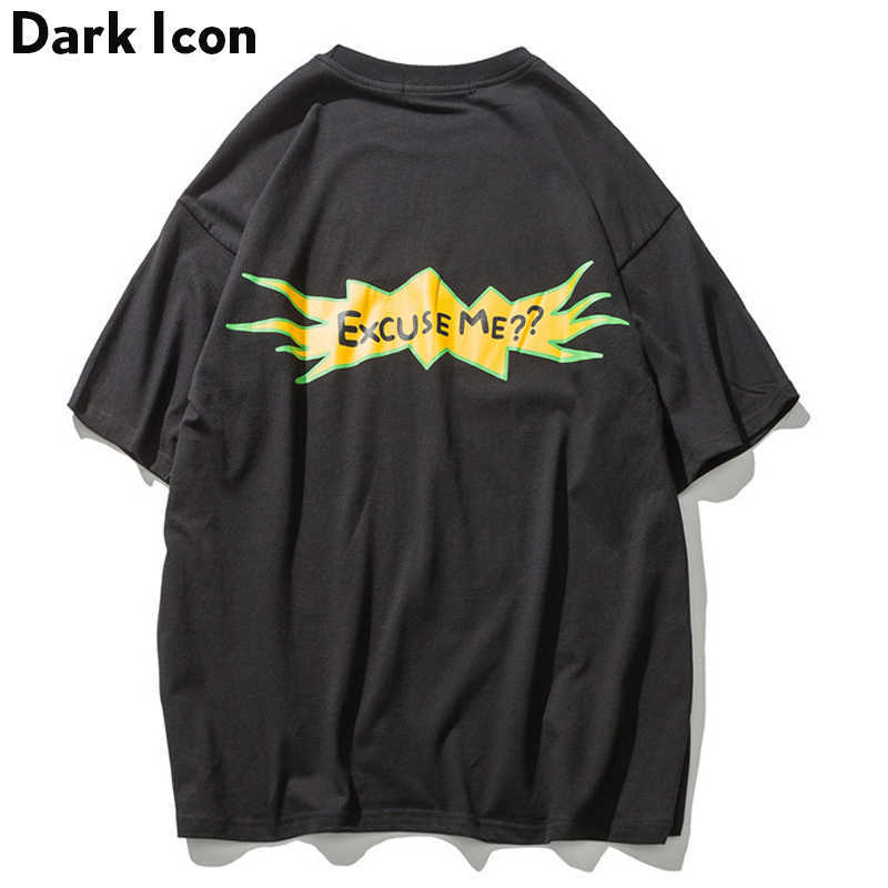 Printed O-neck Oversized Tee Shirts Men Summer Streetwear Men's T-shirts Short Sleeved Cotton Tshirts Purple 210603