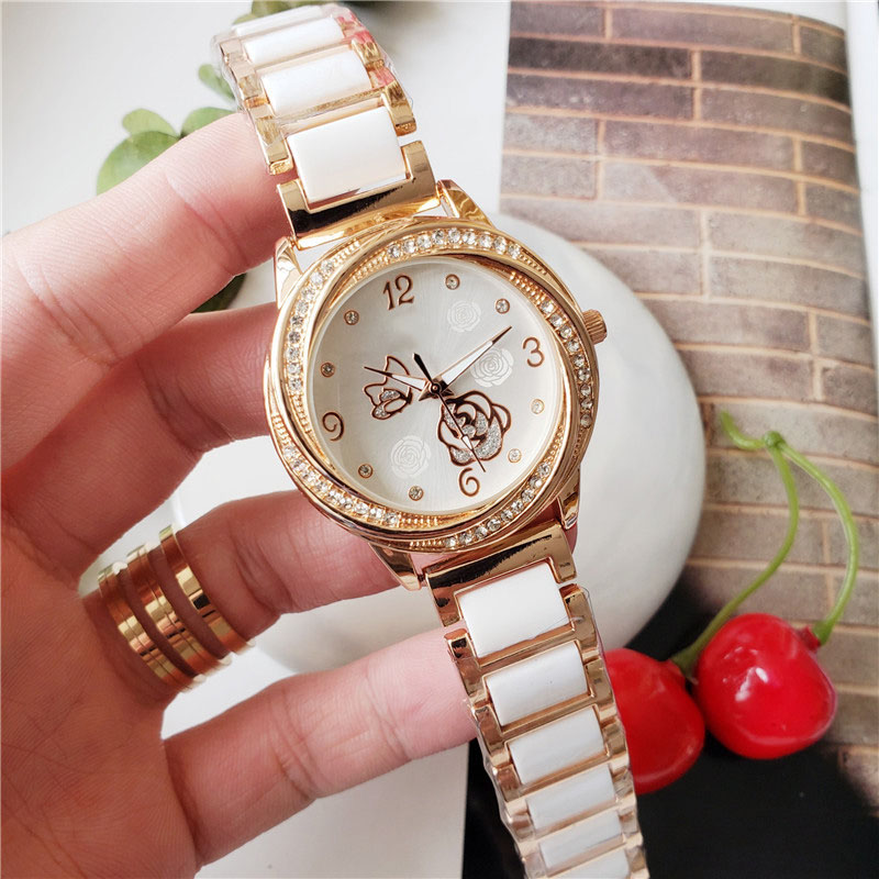 Brand Watches Women Ladies Girl Crystal Flower Style Dial Metal Steel Band Quartz Luxury Wrist Watch O37, Black
Brand Watches Women Ladies Girl Crystal Flower Style Dial Metal Steel Band Quartz Luxury Wrist Watch O37, Black
