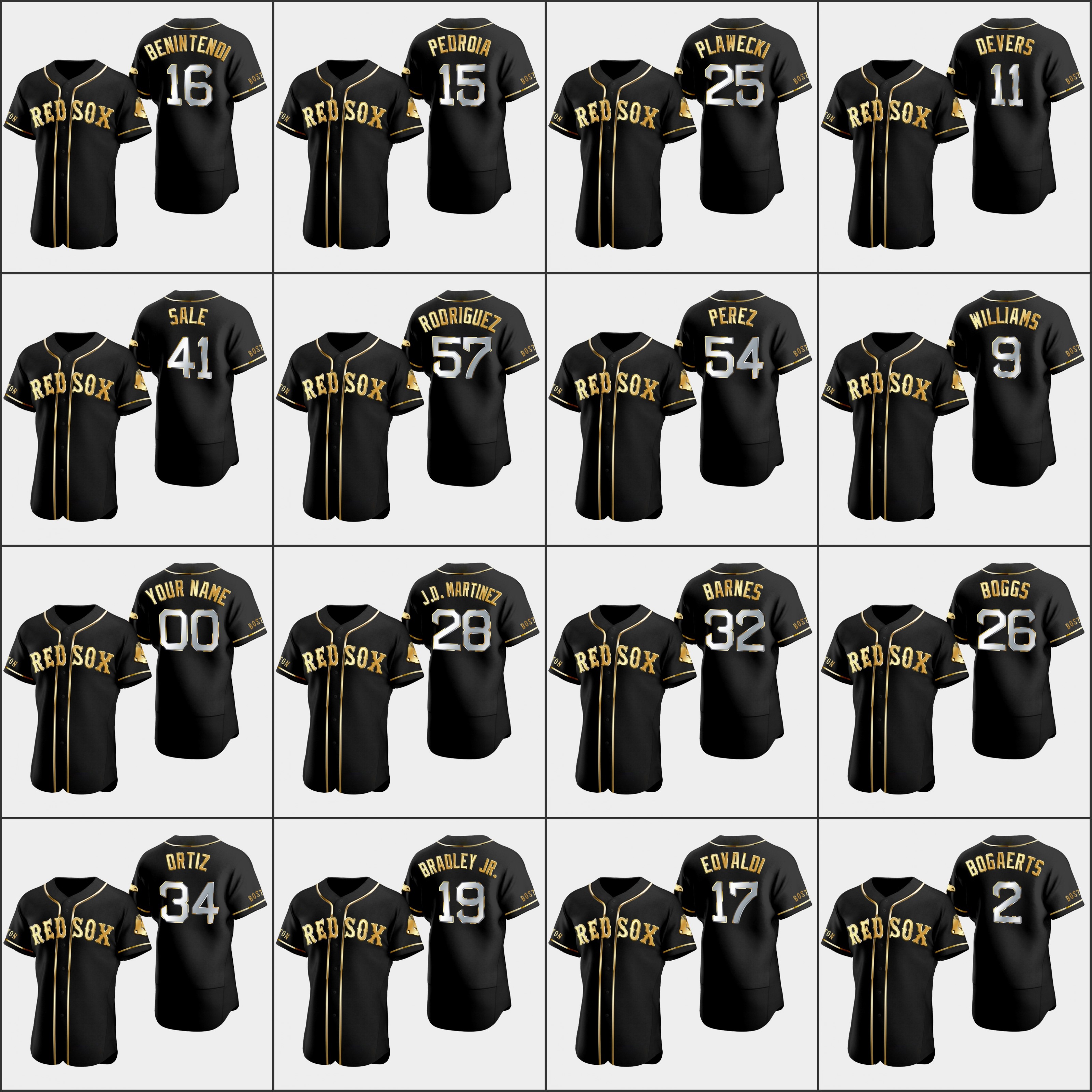 Boston's Red Sox Men Women Youth #34 David Ortiz 50 Mookie Betts 11 Rafael Devers 2 Xander Bogaerts Custom Golden Edition Authentic Black Jersey
Boston's Red Sox Men Women Youth #34 David Ortiz 50 Mookie Betts 11 Rafael Devers 2 Xander Bogaerts Custom Golden Edition Authentic Black Jersey