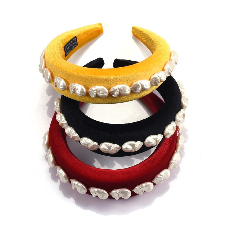 Hair Clips & Barrettes Women Sponge Thick Velvet Headbands Wide Simulation Pearls Headwear Padded Hairbands Accessories For Girls Autumn, Golden;silver
Hair Clips & Barrettes Women Sponge Thick Velvet Headbands Wide Simulation Pearls Headwear Padded Hairbands Accessories For Girls Autumn, Golden;silver
