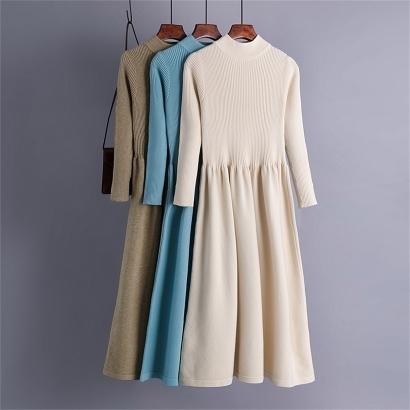 Knitted Elegant Women Sweater Dress Autumn Winter Thick Warm Long Midi Elgant Solid Office Ladies A Line es 211109, Purple
Knitted Elegant Women Sweater Dress Autumn Winter Thick Warm Long Midi Elgant Solid Office Ladies A Line es 211109, Purple