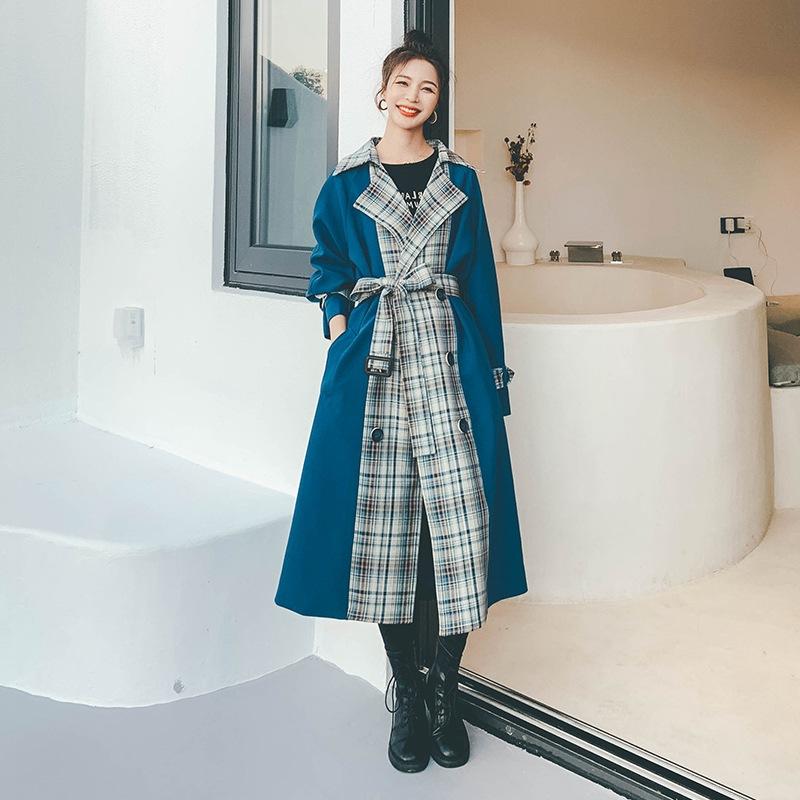 Women' Trench Coats Windbreaker Jacket Spring And Autumn Design Plaid Stitching Medium Length Over Knee Retro Loose Fashion Leisure, Picture color
Women' Trench Coats Windbreaker Jacket Spring And Autumn Design Plaid Stitching Medium Length Over Knee Retro Loose Fashion Leisure, Picture color
