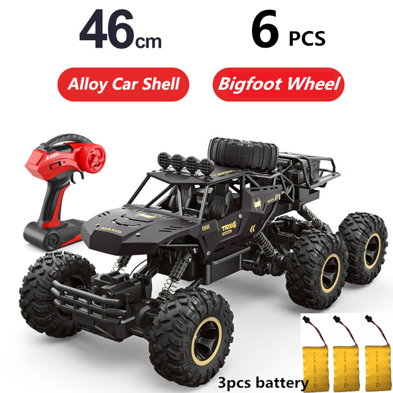 2.4Ghz High Speed 6WD Remote Control Car Electric Crawler Off-Road Six Wheels Bigfoot Car Alloy 46CM Shock Absorber Vehical Toys
2.4Ghz High Speed 6WD Remote Control Car Electric Crawler Off-Road Six Wheels Bigfoot Car Alloy 46CM Shock Absorber Vehical Toys