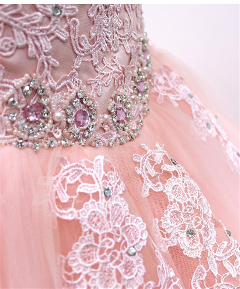 new arrived real photo pink off shoulder quinceanera dresses lace appliques ball gowns prom dress sweet 16 for 15 years pageant gown