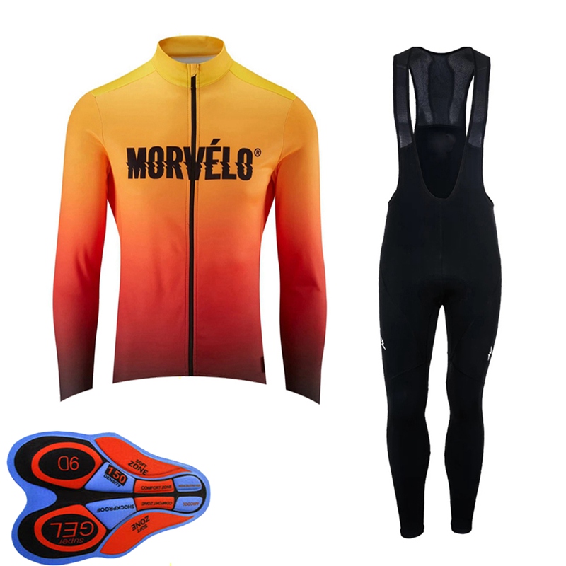 Men Pro Team MORVELO Cycling Long sleeve Jersey suit bike shirt bib pants Set Breathable Racing Sportswear Mtb Bicycle Clothing Y103002, 17
Men Pro Team MORVELO Cycling Long sleeve Jersey suit bike shirt bib pants Set Breathable Racing Sportswear Mtb Bicycle Clothing Y103002, 17