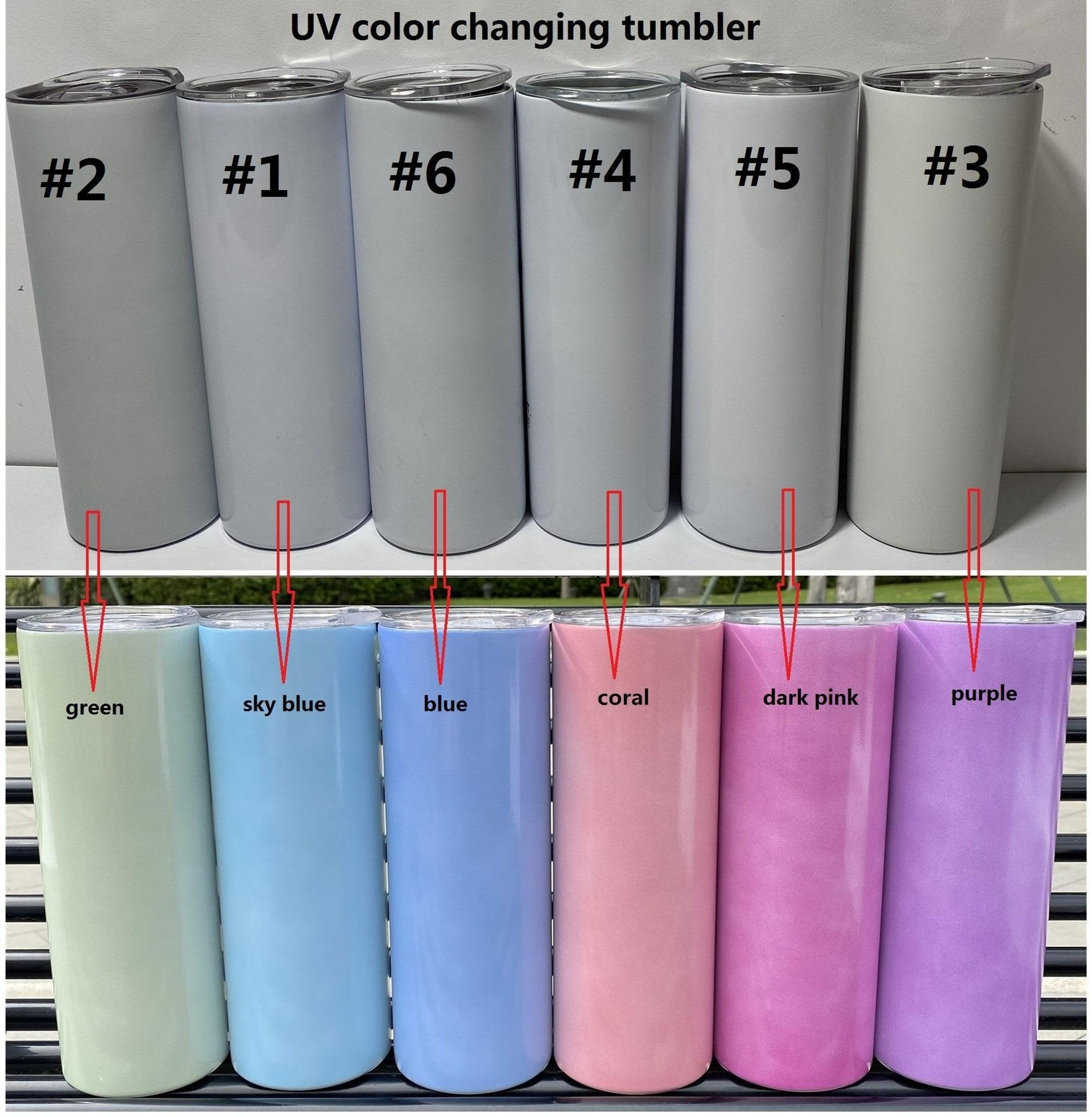 sublimation tumbler UV color changing tumbler glow in the sun straight tumblers Stainless Steel cup double wall with lids and straw 496, Blank
sublimation tumbler UV color changing tumbler glow in the sun straight tumblers Stainless Steel cup double wall with lids and straw 496, Blank