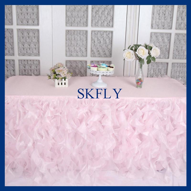 CL010G wedding cheap 2021 birthday party elegant 6ft rectangle light pink organza curly willow table cloth with top, Baby pink
CL010G wedding cheap 2021 birthday party elegant 6ft rectangle light pink organza curly willow table cloth with top, Baby pink