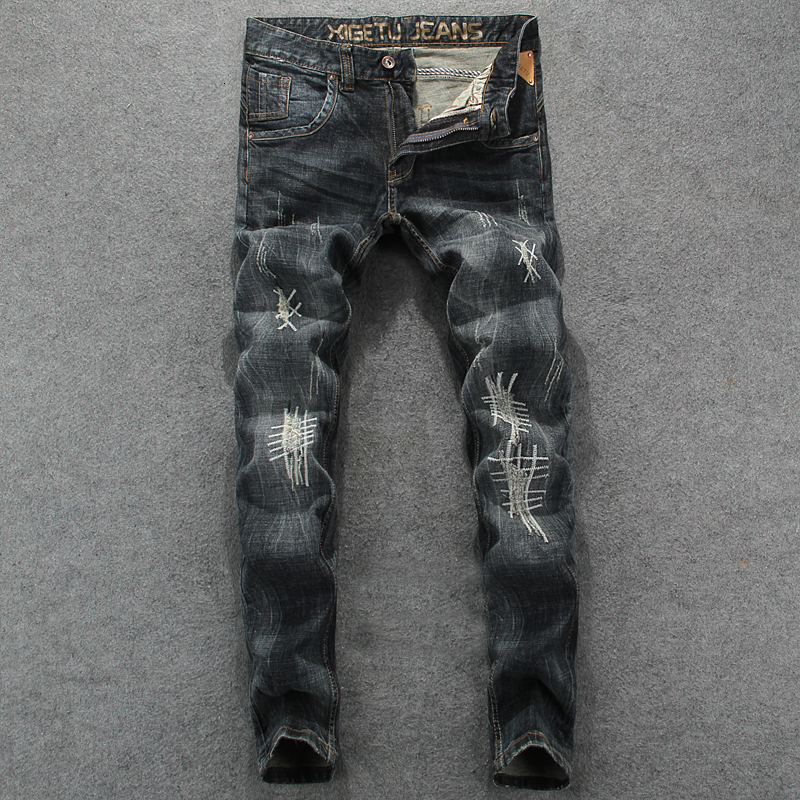 2021 New American Street Style Fashion Vintage Black Gray Slim Fit Embroidery Ripped Homme Brand Design Hip Hop Jeans Men 3q4m
2021 New American Street Style Fashion Vintage Black Gray Slim Fit Embroidery Ripped Homme Brand Design Hip Hop Jeans Men 3q4m