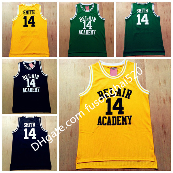 Fresh Prince Jersey, #14 Will Smith Basketball Jersey, The Fresh Prince of Bel Air Academy Yellow Green Black Basketball Jerseys, Black;red
Fresh Prince Jersey, #14 Will Smith Basketball Jersey, The Fresh Prince of Bel Air Academy Yellow Green Black Basketball Jerseys, Black;red