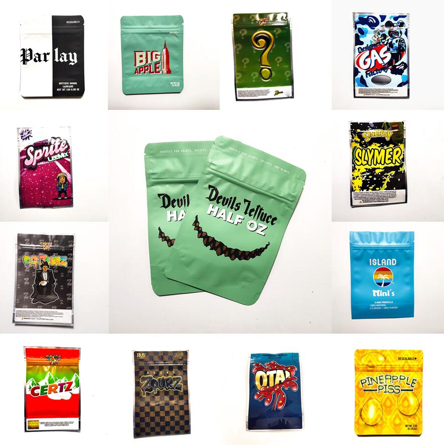 Devils lettuce Half OZ bagDevils 3.5g bags myla Child proof pouch zip lock airtight for packaging
Devils lettuce Half OZ bagDevils 3.5g bags myla Child proof pouch zip lock airtight for packaging