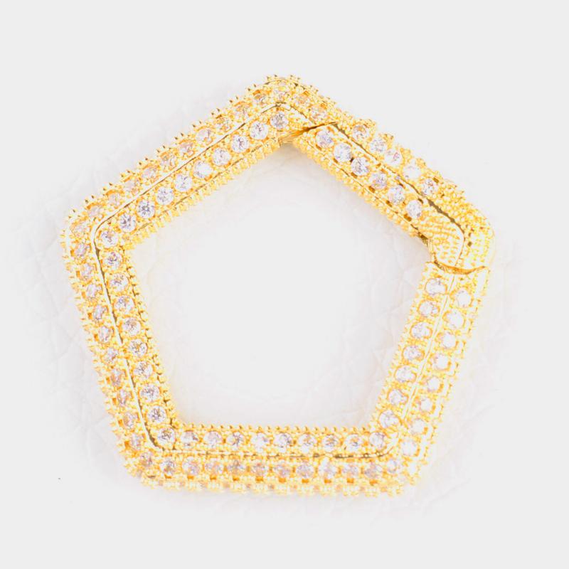 Charms 3pcs/lot High Quality Micro Pave CZ Geometric Clasp, Zirconia Carabiner Clasp Jewelry Accessories, Bronze;silver
Charms 3pcs/lot High Quality Micro Pave CZ Geometric Clasp, Zirconia Carabiner Clasp Jewelry Accessories, Bronze;silver