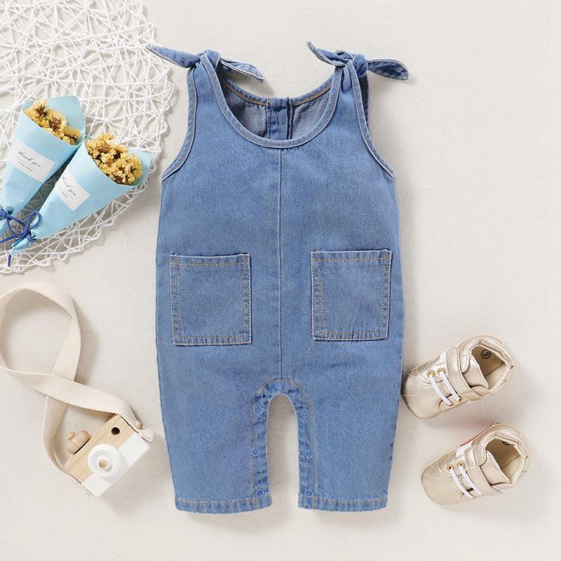 Jumpsuits Baby Denim Rompers Born Girls Solid Print Jumpsuit Sleeveless Strap Romper Infant Boys Casual Bodysuit Outfits Clothes2, Blue
Jumpsuits Baby Denim Rompers Born Girls Solid Print Jumpsuit Sleeveless Strap Romper Infant Boys Casual Bodysuit Outfits Clothes2, Blue