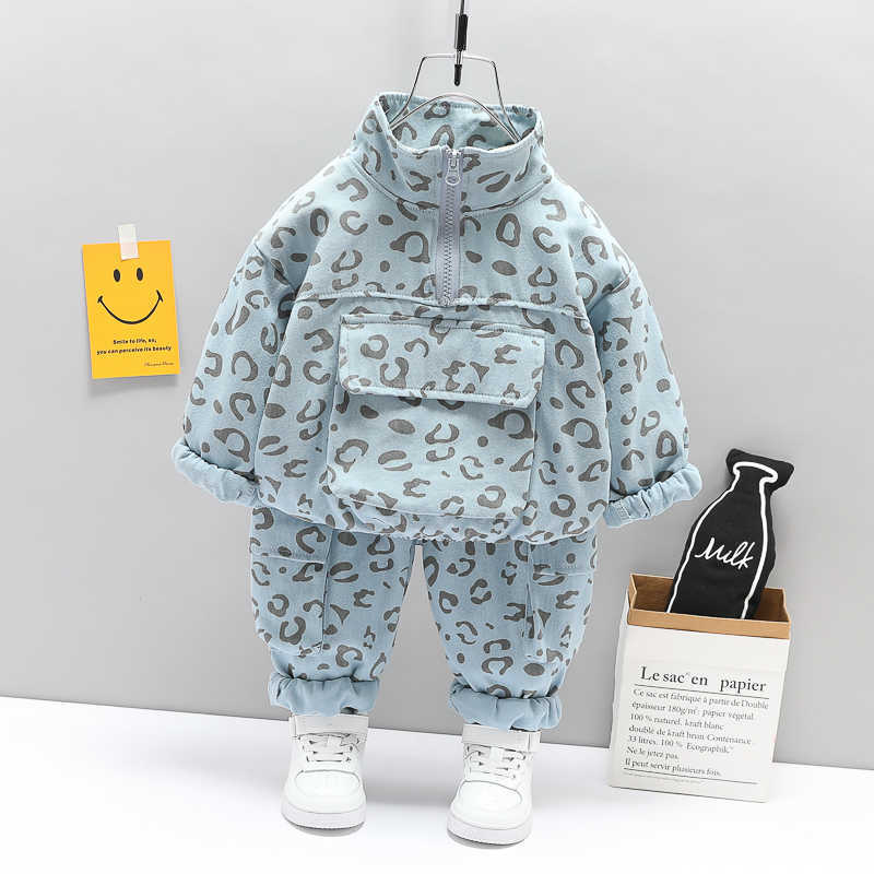0-4 Years Spring Boy Clothing Set Casual Fashion Cartoon Active T-shirt+ Pant Kid Children Baby Toddler 210615